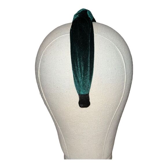 INC International Concepts Velvet Fabric Knotted Headband Green NWOT - Picture 5 of 6